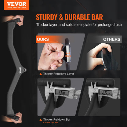 LAT Pulldown Bar Tricep Handle Attachment V-bar Cable Machine for Home Gym - Image 2