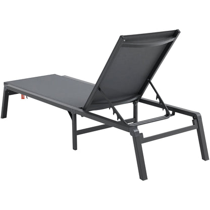 Chaise Lounge Chair Outdoor Patio Lounge Chair Adjustable 5-Position 2 pcs - Image 9