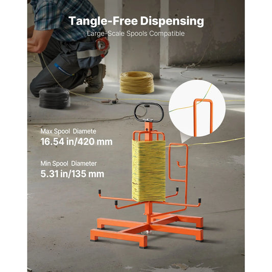 Cable Dispenser Floor Stud Mounted Portable Electrical Industrial Retail - Image 2