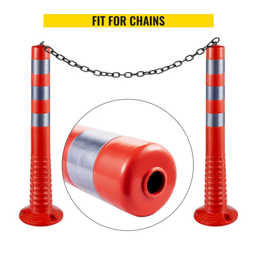 Traffic Delineator Posts Flexible Channelizer Cone 30" Spring Post 6PCS - Image 6