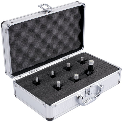 Diamond Drill Bits 7PCS Diamond Hole Saw 6/6/8/8/10/12/14mm Tile Hole Saw Kit Vacuum Brazed Diamond Drill Bit 0.59in/15mm Segment Tile Hole Saw w Storage Case for Tile Ceramic Porcelain Marble - Image 9