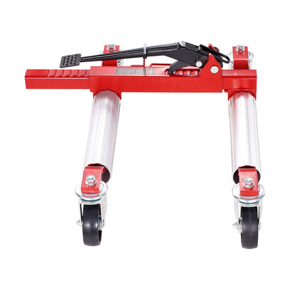 Wheel Dolly, Max Capacity 1500 Lbs Car Dolly, Car Jack Dolly Lifter with 360° Rotatable Wheels, Heavy Duty Vehicle Positioning Ratchet Tire Jack, for Vehicle Car Auto Repair Moving - Image 9