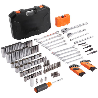 Mechanics Tool Set and Socket Set 1/4in 3/8in Drive 145 Pcs SAE and Metric - Image 9