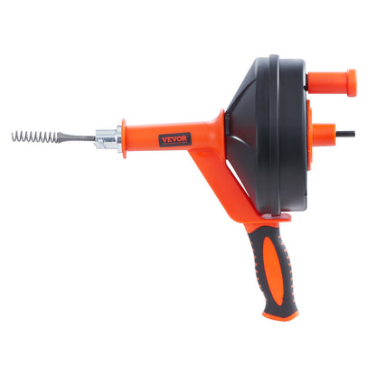 Drain Auger 25ft 1/4in Drum Plumbing Drain Snake Clog Remover Manual-feed - Image 9