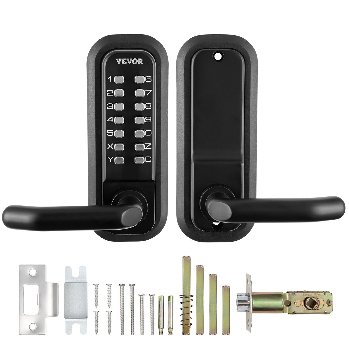 Mechanical Keyless Entry Door Lock 14 Digit Keypad and Handle Embedded - Image 9