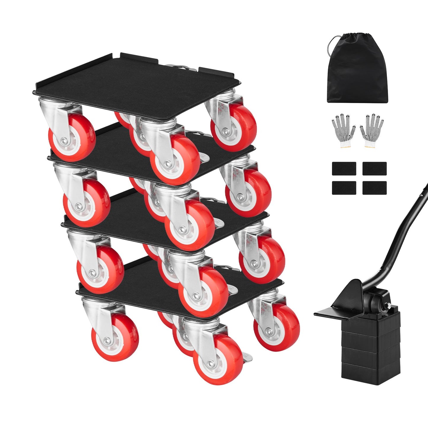 Furniture Dolly Heavy Duty Furniture Mover with 5 Wheels 1575 kg Capacity - Image 9