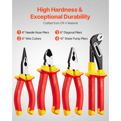 Insulated Screwdriver Set 12-Piece Insulated Tool Set for Electricians - Image 3