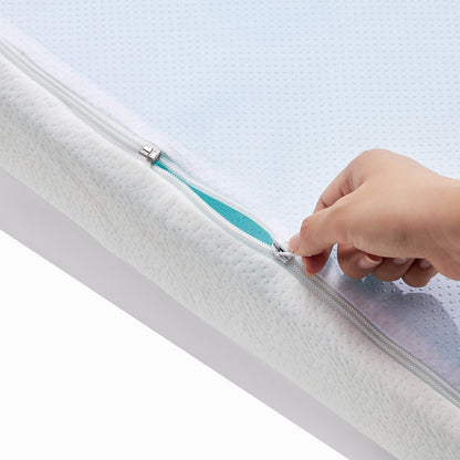 Mattress Topper Memory Foam Detachable & Washable Queen 76.2 mm Thickness - Image 9
