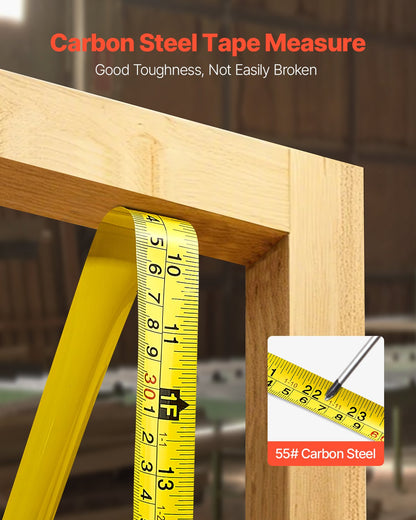 Tape Measure 7620mm Retractable Imperial Metric for Decoration - Image 3