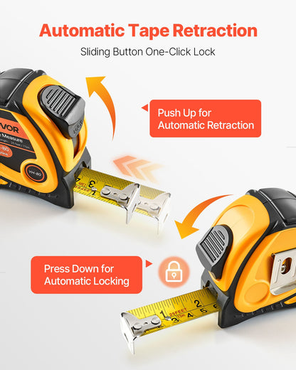 Tape Measure 7620mm Retractable Imperial Metric for Decoration - Image 5