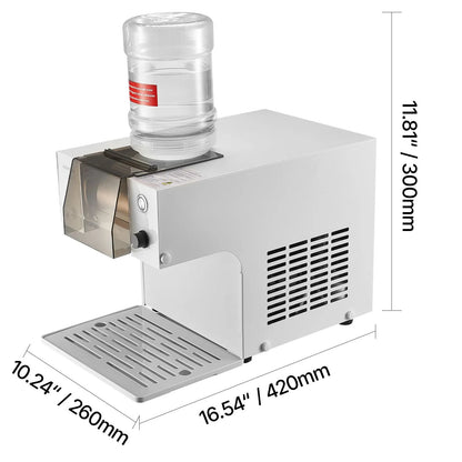 Snowflake Ice Machine, 40KG/24H Snowflake Ice Maker, Ice-Shaver Machine with Stainless Steel Blade, Electric Snow Cone Maker with 1.8L Tank, 90S Fast Pre-Cooling, for Home & Small Gatherings - Image 8
