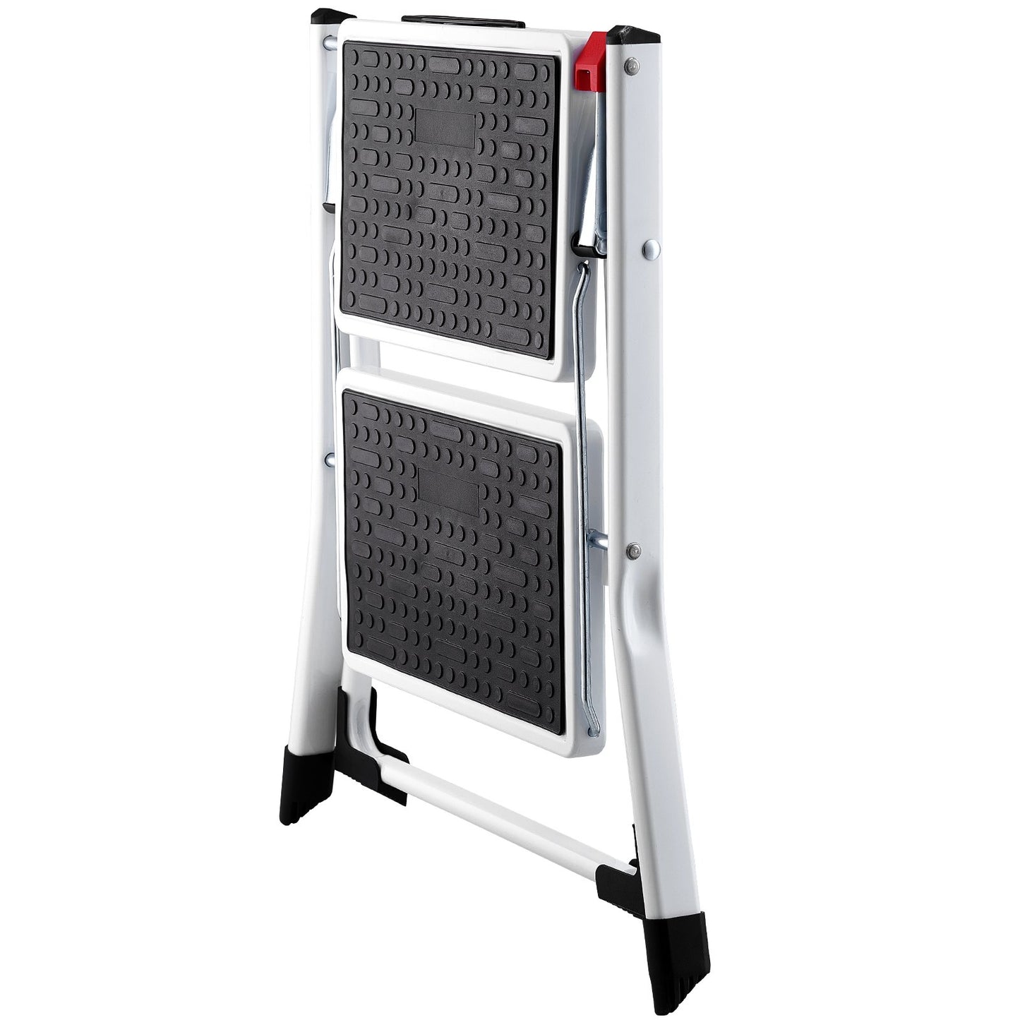 Step Ladder 2-Step 150kg Capacity, Ergonomic Folding Steel Step Stool with Wide Anti-Slip Pedal, Sturdy Step Stool for Adults Toddlers, Multi-Use for Household, Kitchen, Office, RVs - Image 9