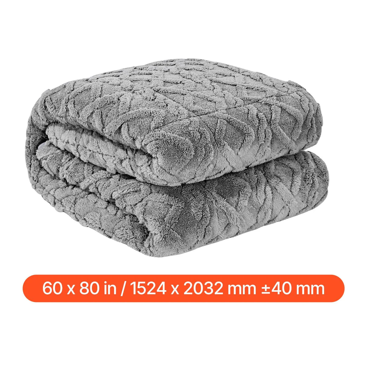 Weighted Blanket, 9 kg, 1524 x 2032 mm Queen Size, Sherpa Fleece Heavy Blanket with Glass Beads, Soft Warm Cozy Fluffy Touch, for 90-113 kg Adults, Anxiety Stress Relief, Improve Sleep, Grey - Image 8
