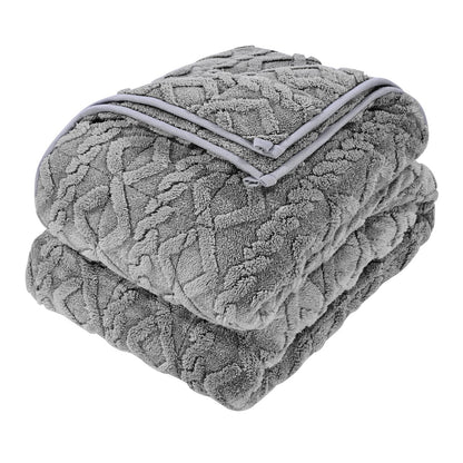Weighted Blanket, 9 kg, 1524 x 2032 mm Queen Size, Sherpa Fleece Heavy Blanket with Glass Beads, Soft Warm Cozy Fluffy Touch, for 90-113 kg Adults, Anxiety Stress Relief, Improve Sleep, Grey - Image 9