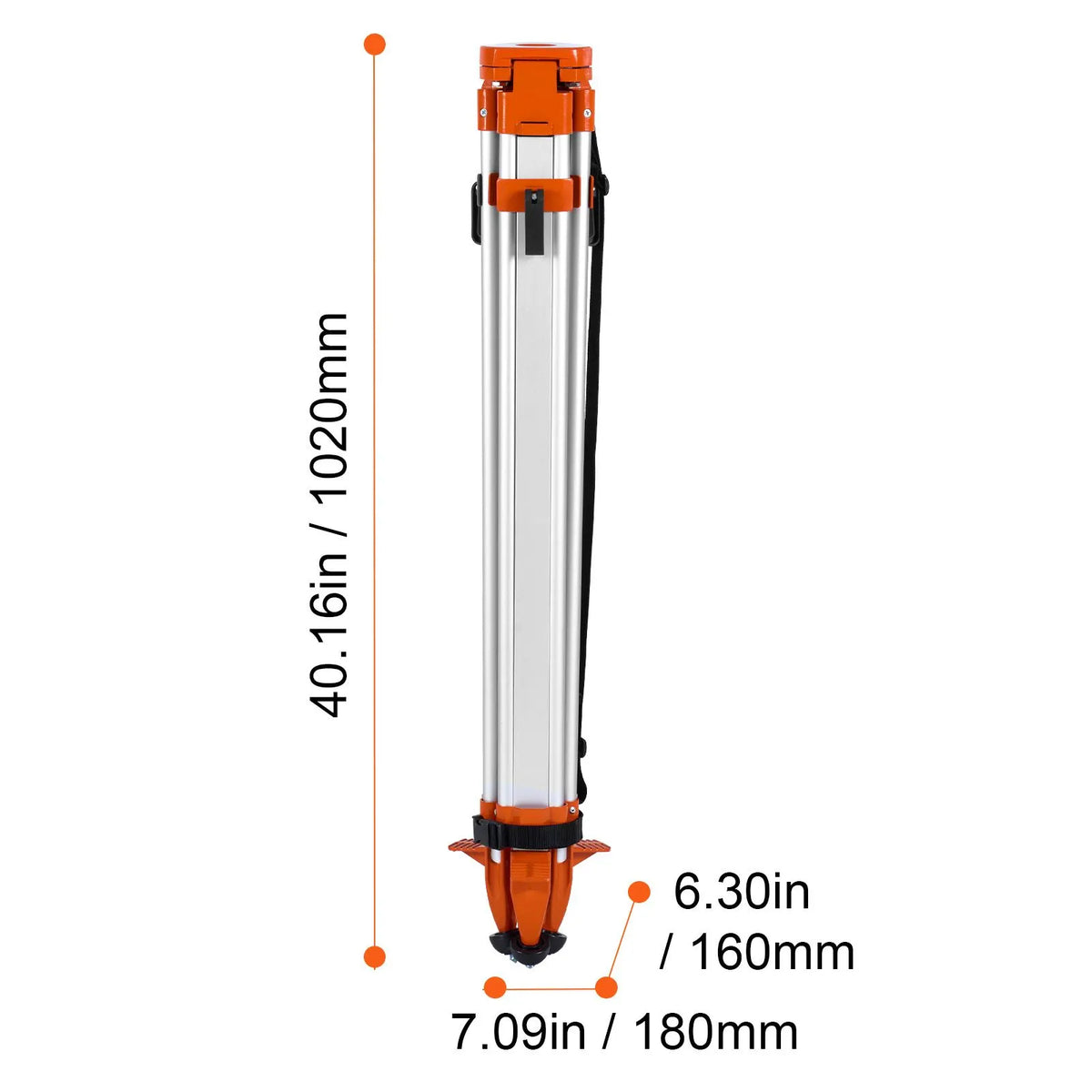 Laser Level Tripod Stand 5/8"-11 Thread 16.53-65.55 in Height Adjustment - Image 8