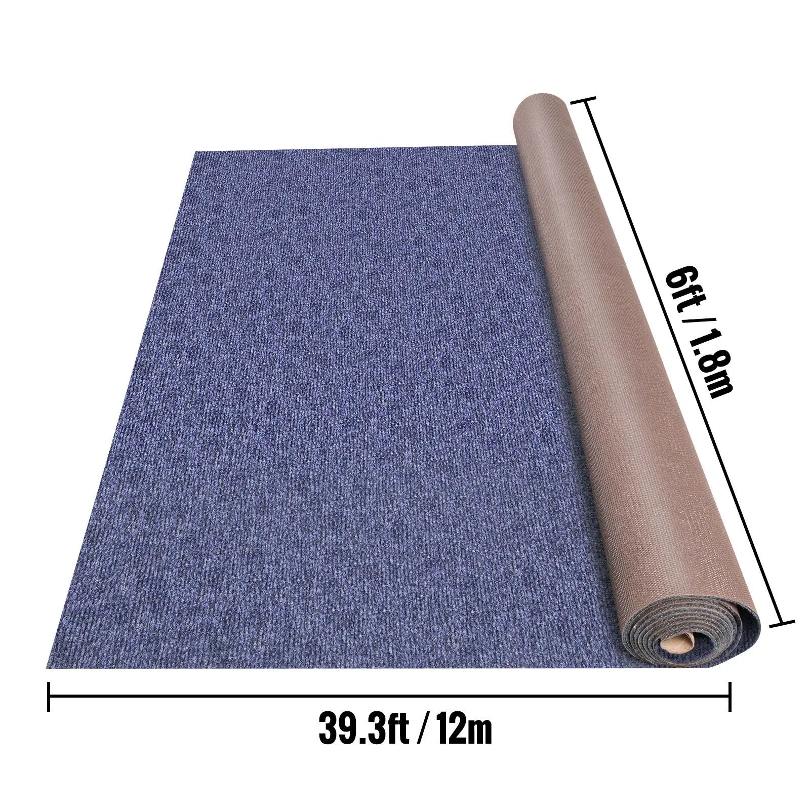 Deep Blue Marine Carpet 6 ft x 39.3 ft, Boat Carpet Rugs, Indoor Outdoor Rugs for Patio Deck Non-Slide TPR Water-Proof Back Outdoor Marine Carpeting Outdoor Carpet - Image 8