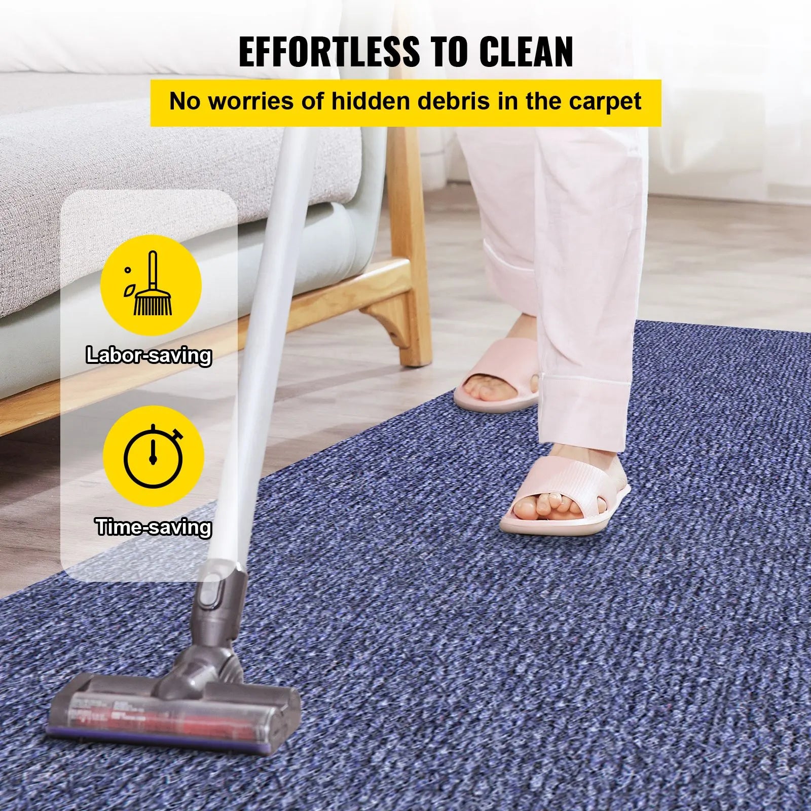 Deep Blue Marine Carpet 6 ft x 49.2 ft Marine Carpeting Marine Grade Carpet for Boats with Waterproof Back Outdoor Rug for Patio Porch Deck Garage Outdoor Area Rug Runner Non-Slide Porch Rug - Image 6