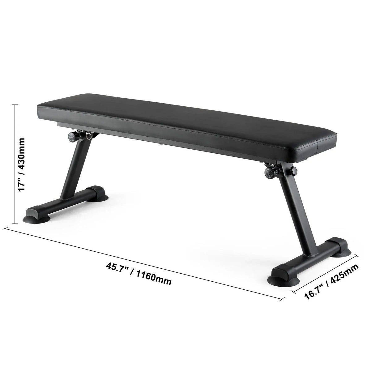 Flat Weight Bench, Foldable Strength Training Bench, Utility Workout Bench for Full Body Workout, 1000 LBS Press Bench for Home Gym Exercise, for Multi-Purpose Weight Training and Ab Exercises - Image 8