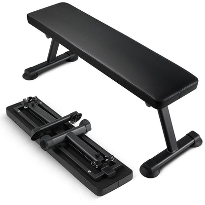 Flat Weight Bench, Foldable Strength Training Bench, Utility Workout Bench for Full Body Workout, 1000 LBS Press Bench for Home Gym Exercise, for Multi-Purpose Weight Training and Ab Exercises - Image 9
