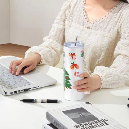 50 Pack Straight Sublimation Tumblers, 20 oz Blank Tumbler Bulk, Stainless Steel Double Wall Tumbler Cups with Straw, Lid, Brush, Base, Shrink Wrap, Gift Box, for Heat Press and Heat Transfer - Image 8