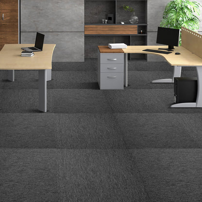 Carpet Tiles Reusable, 20"x 20" Carpet Squares With Padding Attached, Soft Padded Carpet Tiles, Easy Install DIY for Bedroom Living Room Indoor Outdoor (20 Tiles, Dark Gray) - Image 8