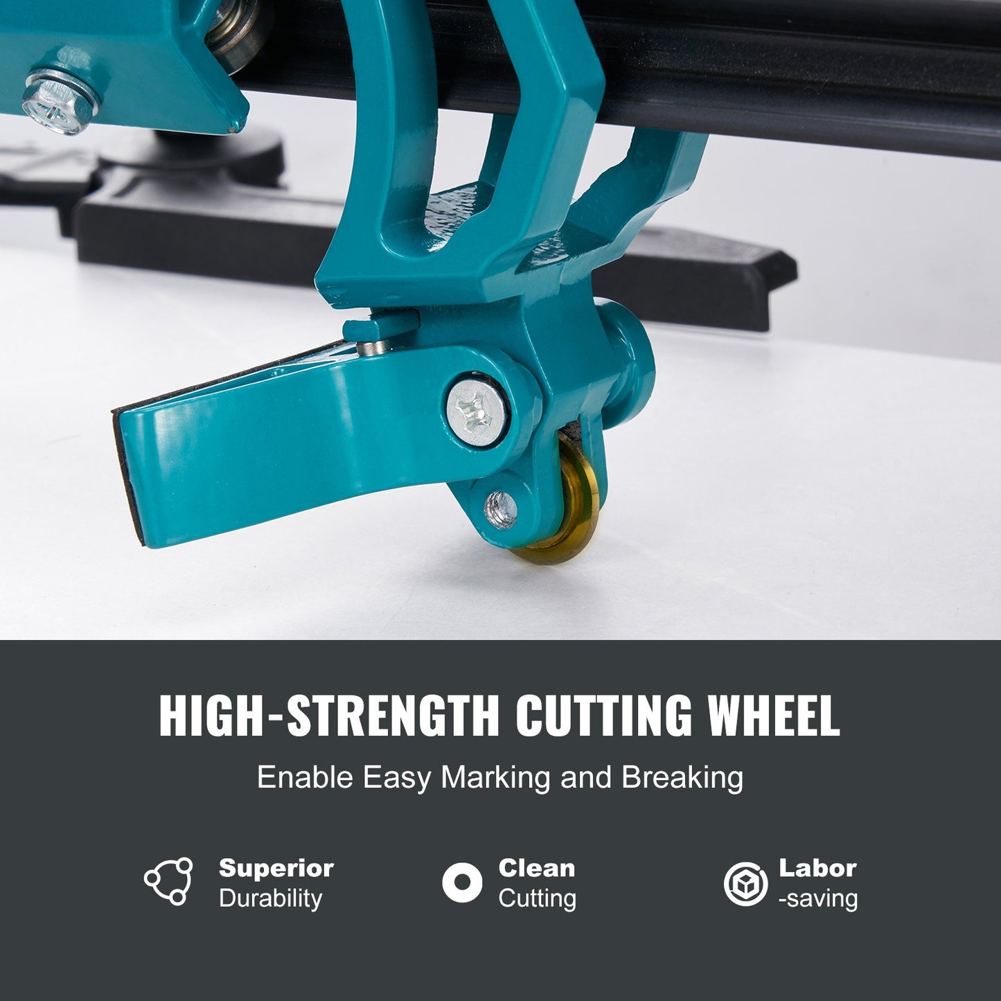 Manual Tile Cutter, 1000mm, Porcelain Ceramic Tile Cutter with Tungsten Carbide Cutting Wheel, Infrared Positioning, Anti-Skid Feet, Durable Rails for professional installers or beginners - Image 5
