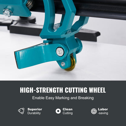 Manual Tile Cutter, 1000mm, Porcelain Ceramic Tile Cutter with Tungsten Carbide Cutting Wheel, Infrared Positioning, Anti-Skid Feet, Durable Rails for professional installers or beginners - Image 5
