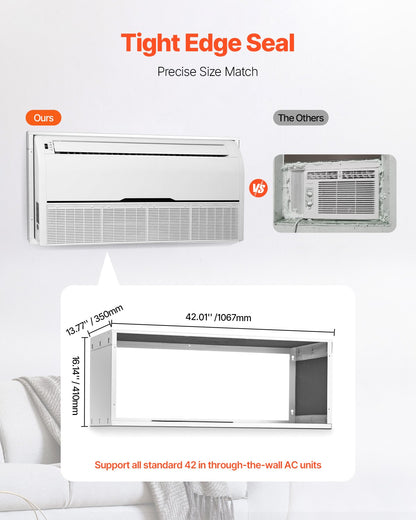Air Conditioner Wall Sleeve 42 in Universal Through the Wall AC Sleeve - Image 3