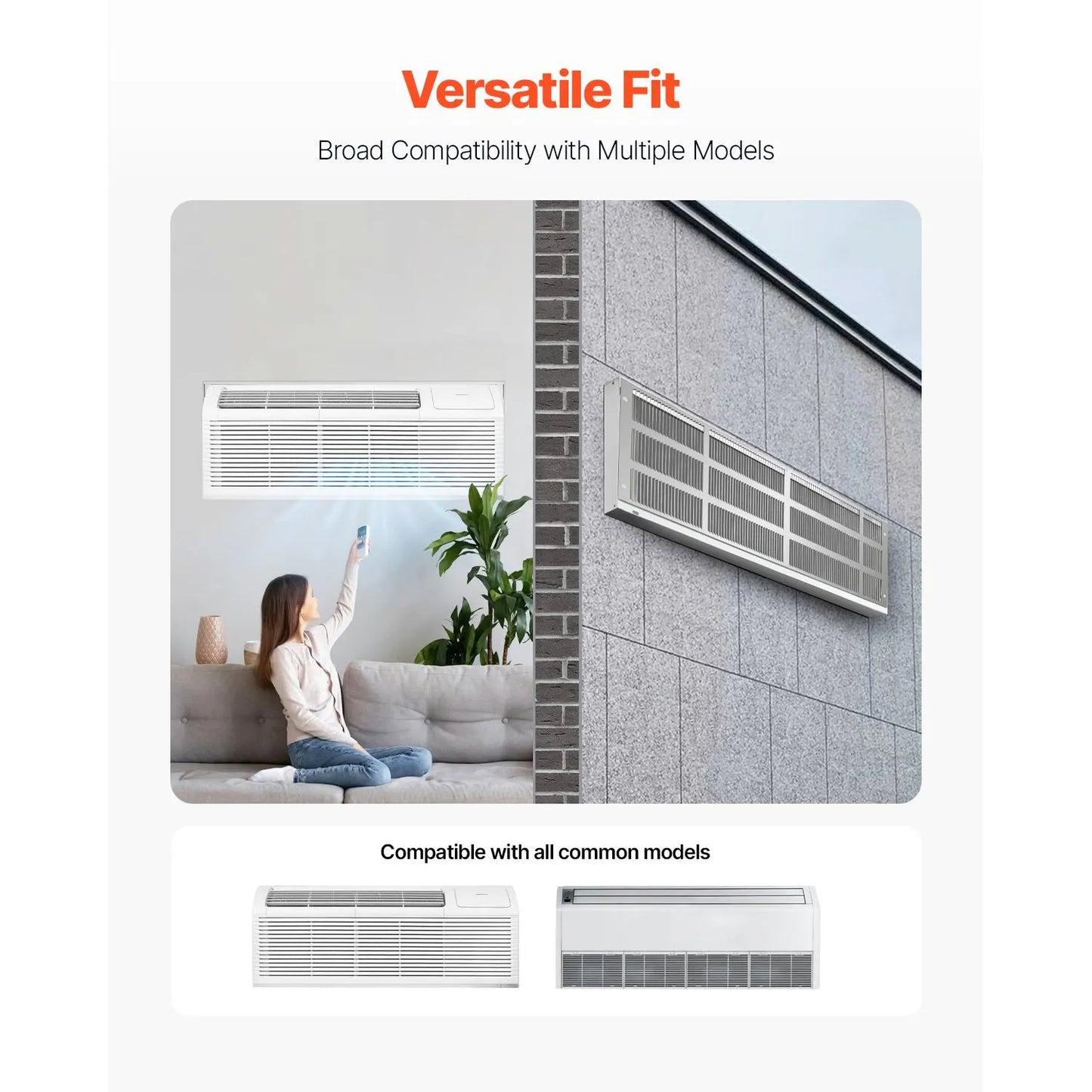 Air Conditioner Wall Sleeve 42 in with Exterior Grille Wall AC Sleeve - Image 2