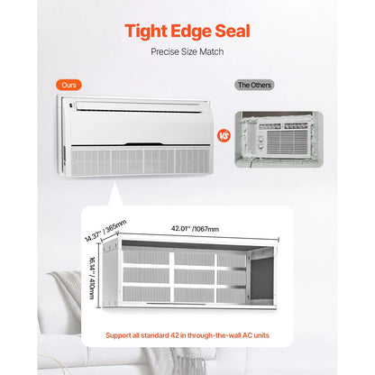Air Conditioner Wall Sleeve 42 in with Exterior Grille Wall AC Sleeve - Image 3
