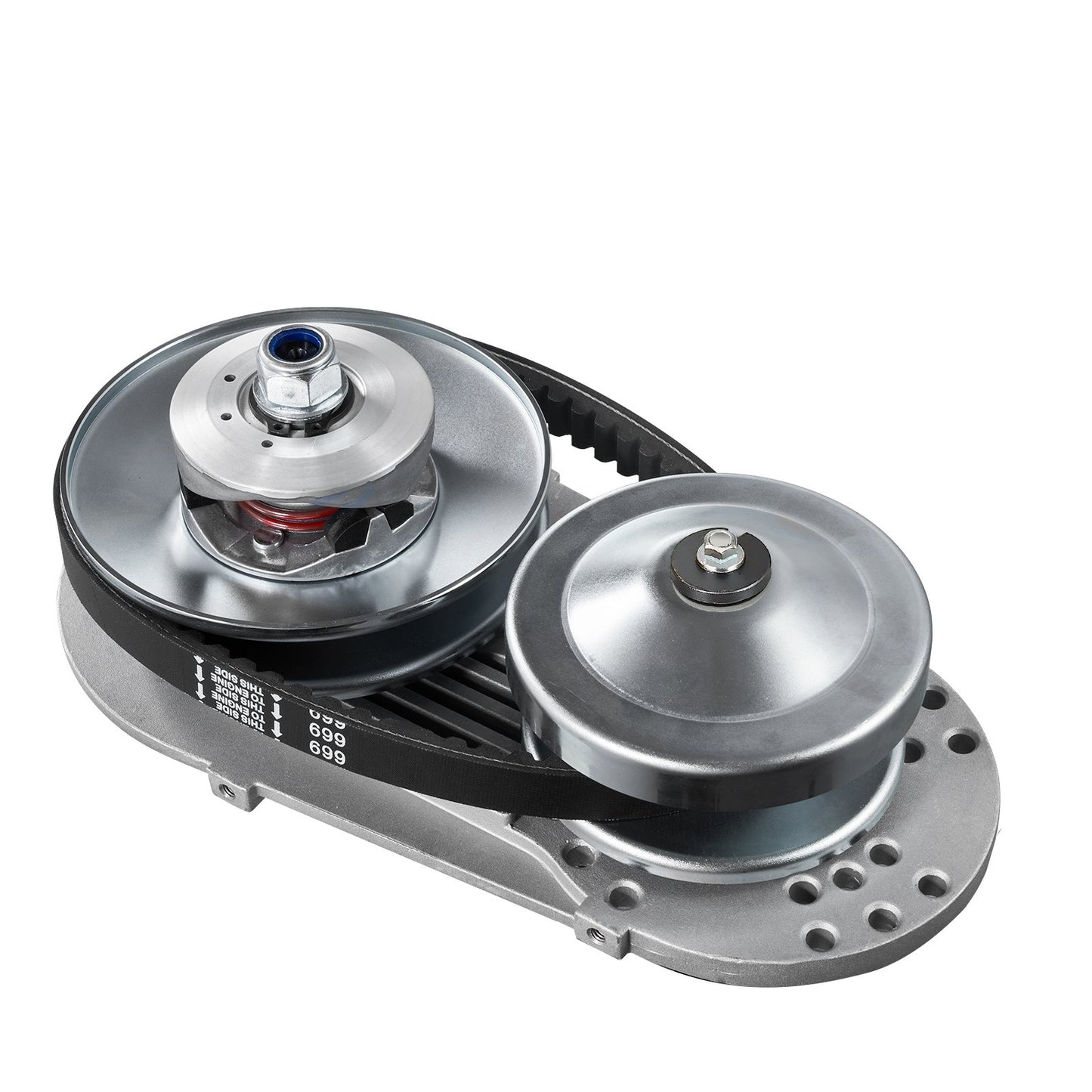 Drive Clutch, 2-8HP Engine, 2000 RPM High-Strength Drive Clutch with Asymmetric Designed Wheels & Robust Rubber Belt, Sturdy & Durable Clutch with Full Accessories, Fit for Various Engines