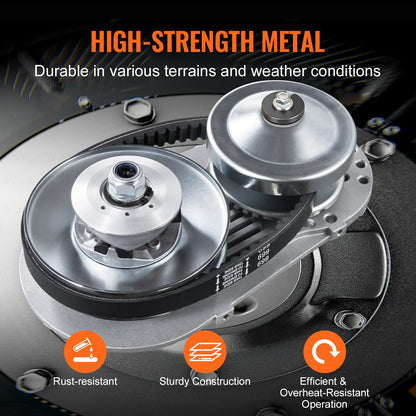 Drive Clutch, 2-8HP Engine, 2000 RPM High-Strength Drive Clutch with Asymmetric Designed Wheels & Robust Rubber Belt, Sturdy & Durable Clutch with Full Accessories, Fit for Various Engines - Image 4