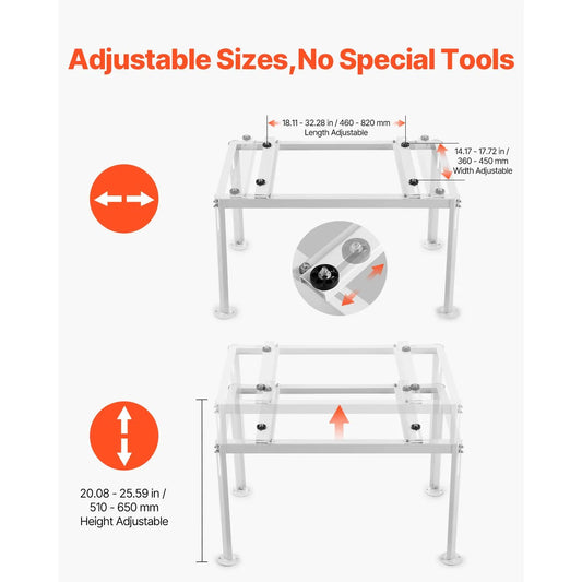 Mini Split Ground Stand Adjustable Anti Vibration for 9000-36000 BTU - Image 4
