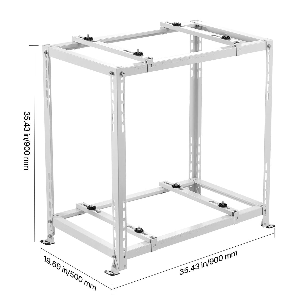Mini Split Ground Stand, Anti-Vibration Mini Split Stand for 9000-18000 BTU Ductless Air Conditioner Heat Pump, Heavy Duty AC Base Bracket Floor Mount w/ 250kg Max. Load,Dual Levels - Image 8