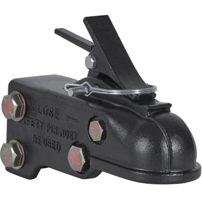 Adjustable Trailer Coupler, 2-5/16" Hitch Ball, 15000 lbs Capacity, Heavy Duty Cast Channel-Mount Coupler with Hardware Kit, Ideal for Towing Station Wagons, Pickup Trucks, SUVs, Black Coating - Image 9
