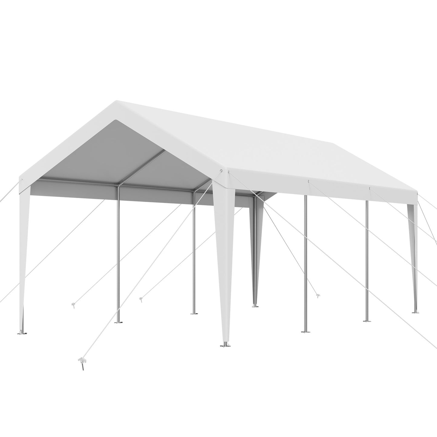 Carport Car Canopy 10 x 20 FT Heavy Duty Portable Car Shelter Tent White