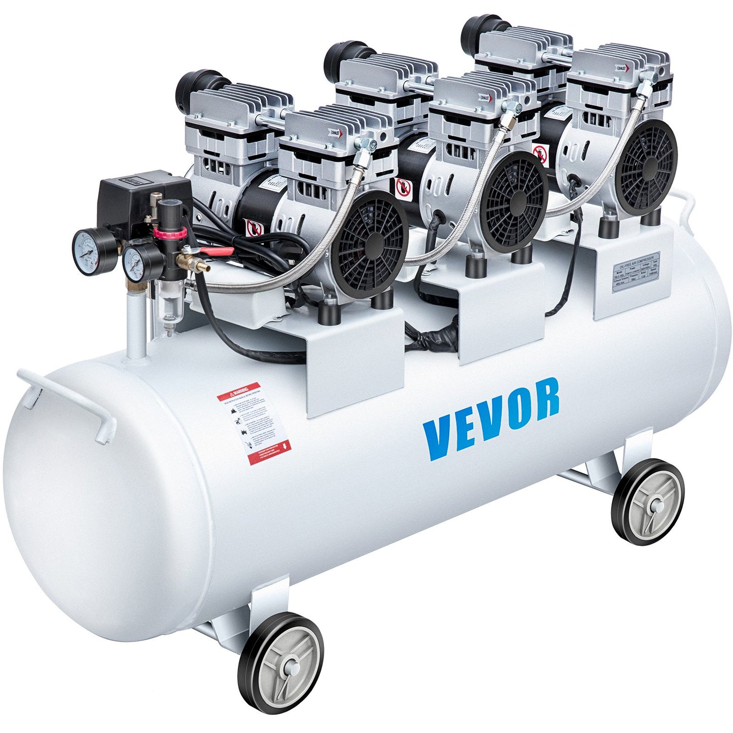 Oil Free Air Compressor Air Compressor Tank 100L 3HP Ultra Silent Inflator - Image 9