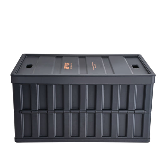 Collapsible Storage Bins with Lids, 65L 3 Packs, Folding Plastic Stackable Utility Crates with Handles, Large Heavy Duty Containers for Clothes, Toys, Books, Snack, Shoes, and Grocery Organizing