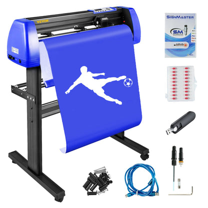 720mm Vinyl Cutter/Plotter Sign Cut Machine Software 20 Blades LCD Black - Image 8