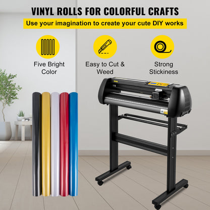 Vinyl Cutter, 28inch Paper Feed Cutting Plotter Bundle, Adjustable Force & Speed Vinyl Printer with Powerful Stepper Motors, Signmaster Software Bundle Kit Compatible with Windows System - Image 6