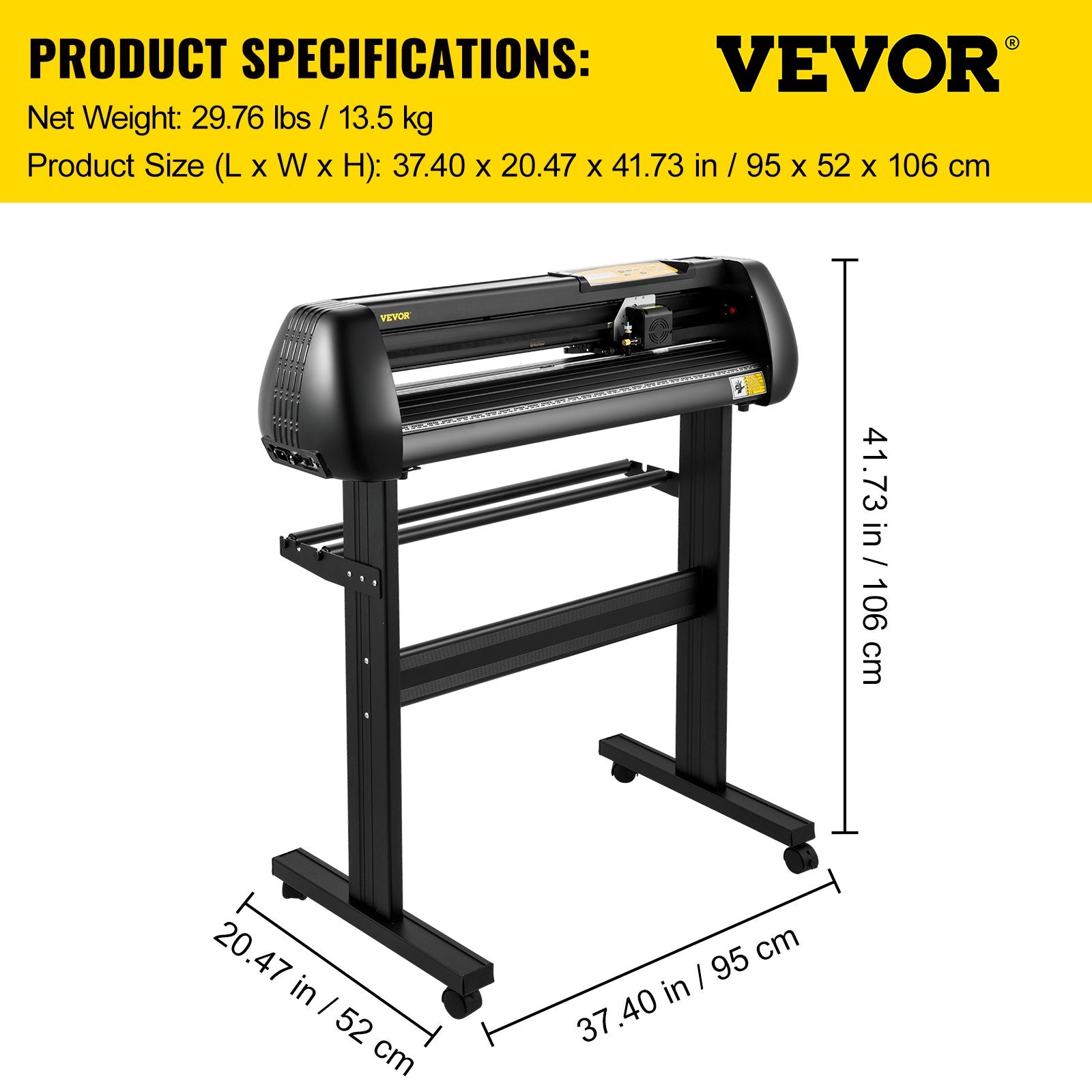 Vinyl Cutter, 28inch Paper Feed Cutting Plotter Bundle, Adjustable Force & Speed Vinyl Printer with Powerful Stepper Motors, Signmaster Software Bundle Kit Compatible with Windows System - Image 7