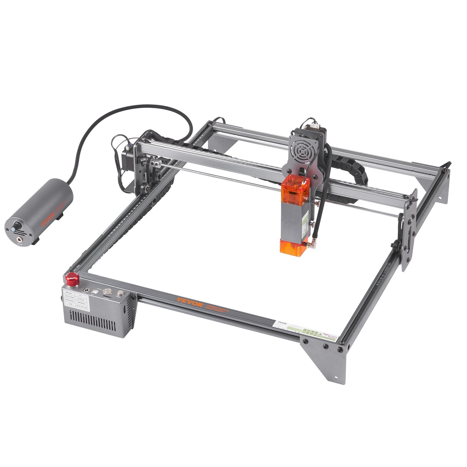 Laser Engraver, 10W Output Laser Engraving Machine, 15.7" x 15.7" Large Working Area, 10000mm/min Movement Speed, Compressed Spot with Rotary Roller, Laser Cutter for Wood, Metal, Acrylic