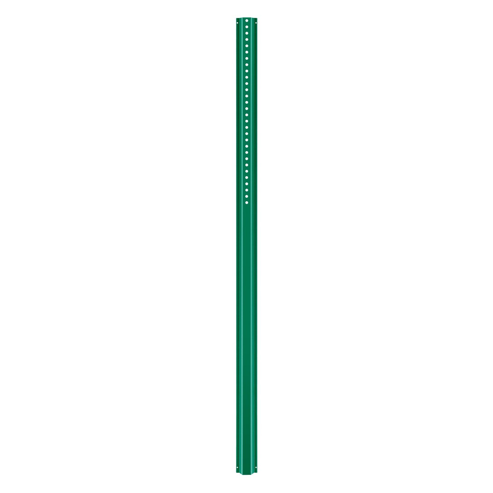 6FT U-Channel Sign Post, 4Pack Green Heavy Duty Steel Fixed Fence Post, Steel Fence U-Channel Sign for Garden, Courtyard, Farm or Traffic Intersection