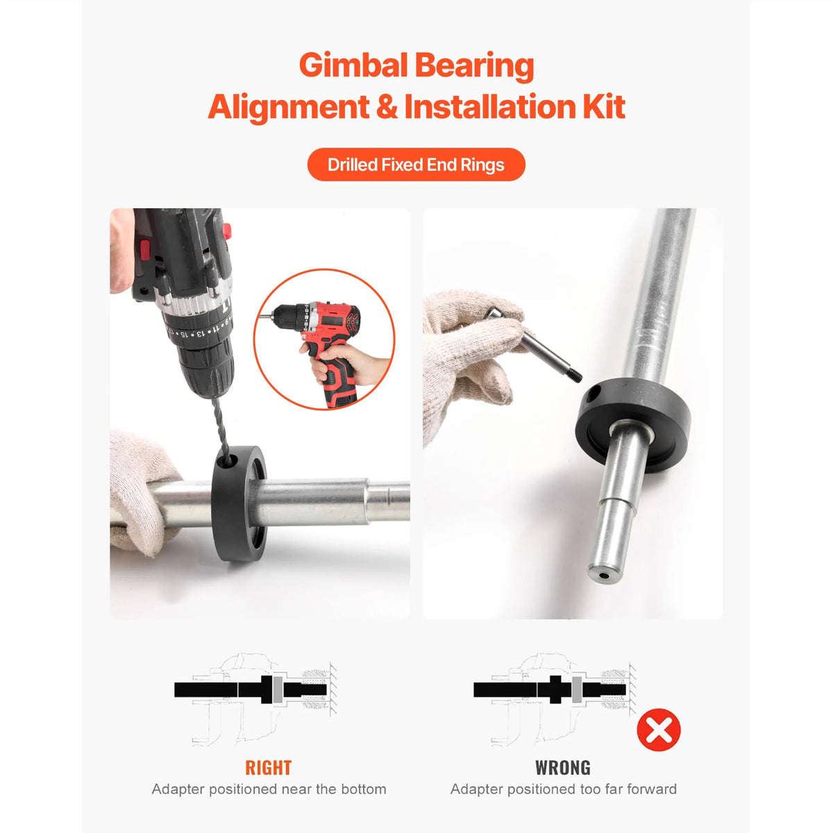 Mercruiser Alignment Tool & Gimbal Bearing Puller Set, Compatible with Mercruisers, OMC, Volvo Cobra Bell Housings, Engine Alignment Tool, Bearing Puller Seal Bellow Expander Tools Easy-to-Use - Image 4