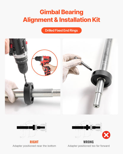 Mercruiser Alignment Tool & Gimbal Bearing Puller Set, Compatible with Mercruisers, OMC, Volvo Cobra Bell Housings, Engine Alignment Tool, Bearing Puller Seal Bellow Expander Tools Easy-to-Use - Image 4