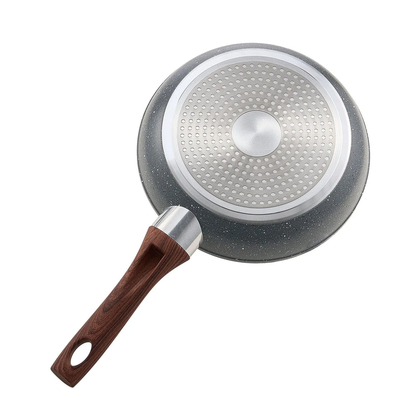 Frying Pan Skillet, Aluminum Egg Fry Pans, 3 Piece Set (250, 280, 325 mm), Nonsitck Heavy-Duty Skillets with Heat-Resistant Handle, Chef's Kitchen Cookware, for Gas, Electric, Induction, Grey - Image 9