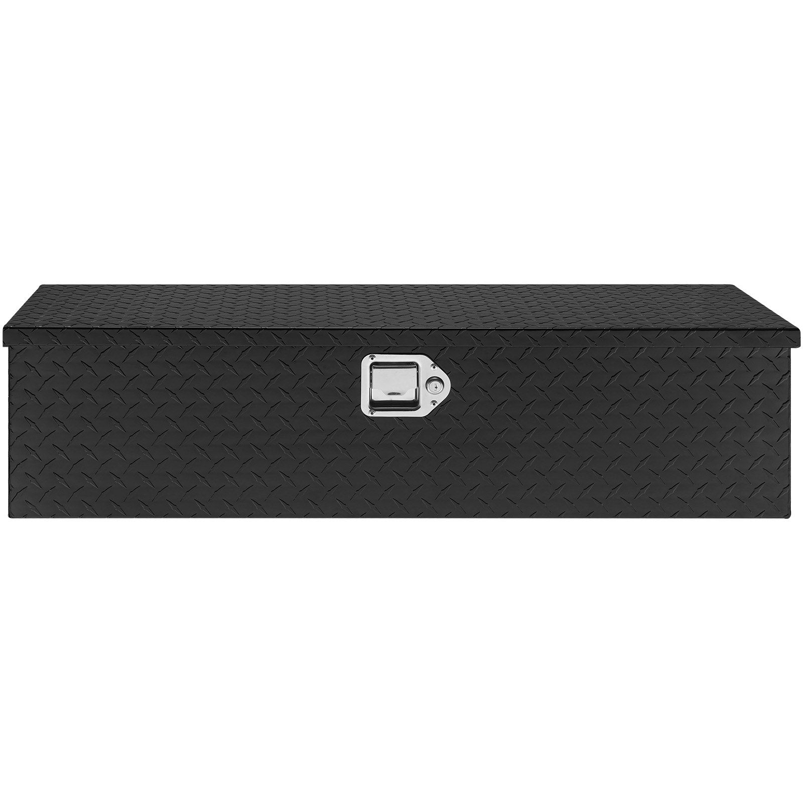 Heavy Duty Aluminum Truck Bed Tool Box, Diamond Plate Tool Box with Side Handle and Lock Keys, Storage Tool Box Chest Box Organizer for Pickup, Truck Bed, RV, Trailer, 990 x 330 x 254 mm, Black - Image 9
