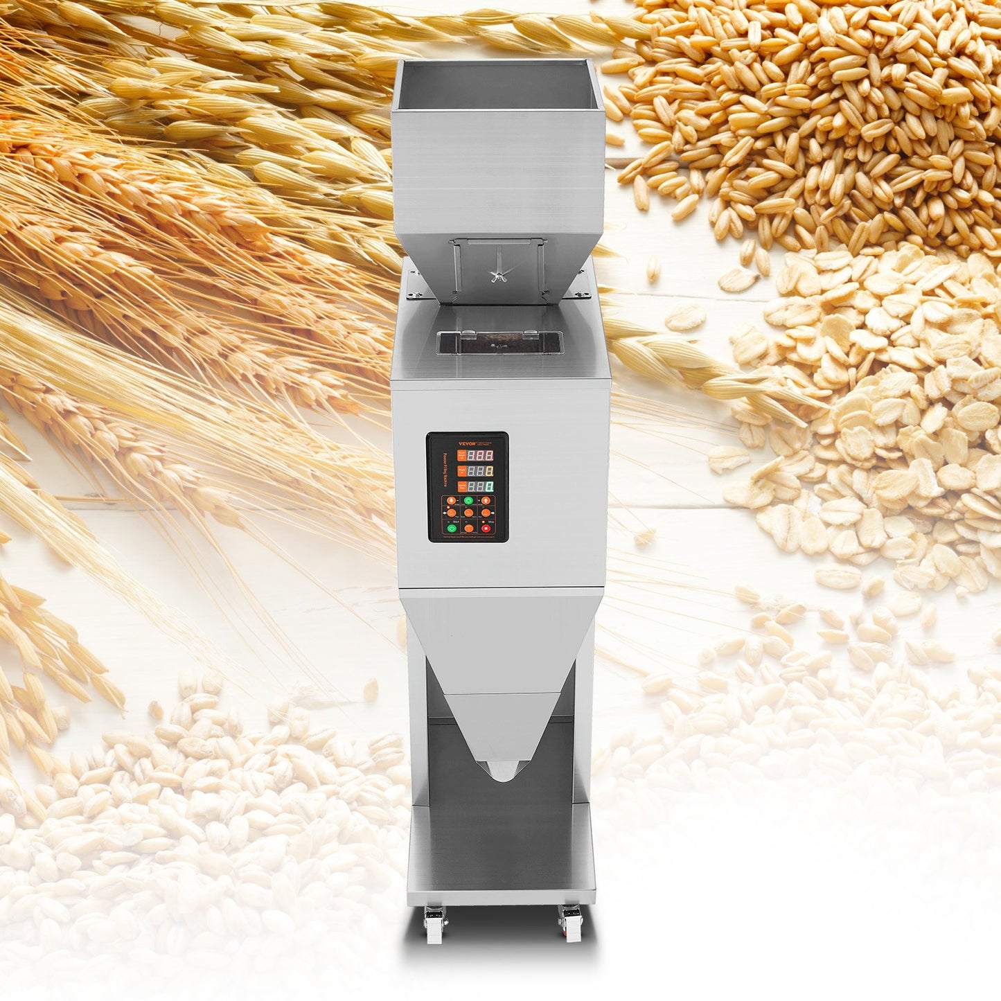 Particle Filling Machine, 10-1000g, Automatic Filler Machine with Foot Pedal, Stainless Steel Weighing Filling Machine, Weigh Filler Packing Machine for Beans Seeds Grains Tea Granular Packing - Image 8