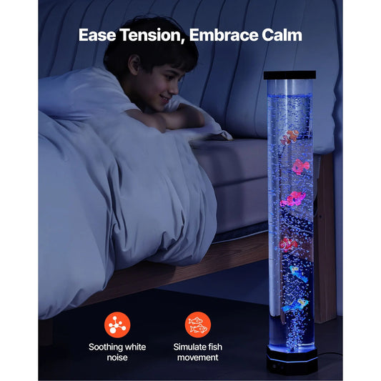 Bubble Tube Lamp 16 Color 80 cm Sensory Aquarium Lamp for Relief Calming - Image 2