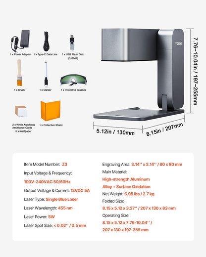 Portable Laser Engraver 600 mm/s 5W High Speed Handheld Engraving Machine - Image 7